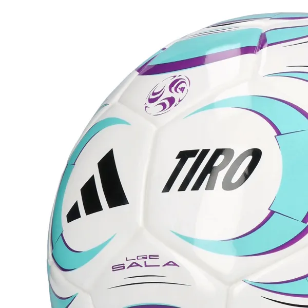 Мяч футзал. ADIDAS Tiro League Sala JW1526, р.4, FIFA Basic, 32 пан, ТПУ, термосш., бело-бирюз-фиол за 4&nbsp;833.10 ₽ в Омске