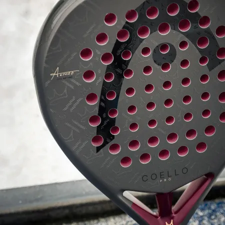 Ракетка для падела HEAD Coello Pro 2026, 225036, для профессионалов, карбон, коричнево-бордовый за 33&nbsp;619.20 ₽ купить в Омске