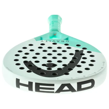 Ракетка для падела HEAD Gravity Motion, 224014, для продвинутых игроков, карбон, бело-бирюзовый за 23&nbsp;604.50 ₽ купить в Омске