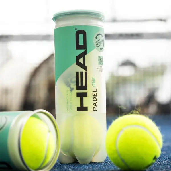 Мяч для падела HEAD Padel One S, 575383, уп.3 шт, FIP Approved, войлок,нат.резина,желтый за 933.30 ₽ в Омске