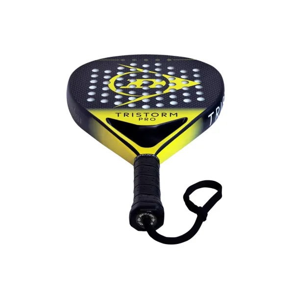 Ракетка для падела Dunlop Tristorm Pro, 10359946, для опытных игроков, графит, черно-желтый за 19&nbsp;643.50 ₽ в Омске